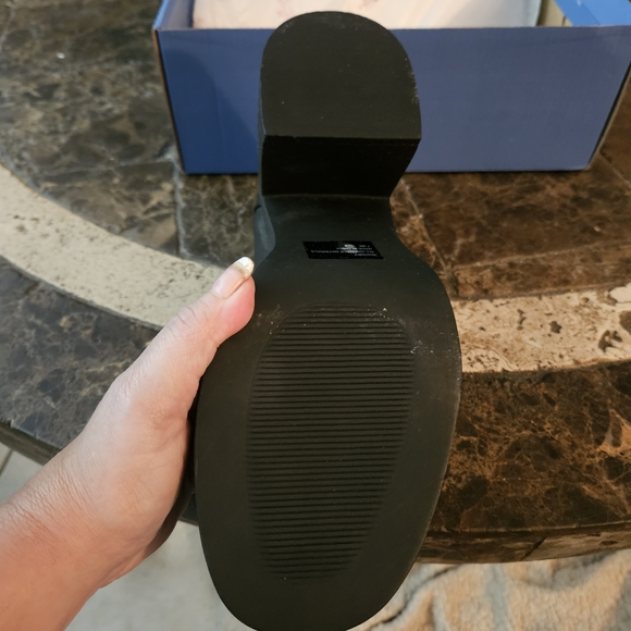 Jelly Pop LA Whitney Black Penny Loafers 3 in heel SZ 7 NWT - Picture 7 of 8